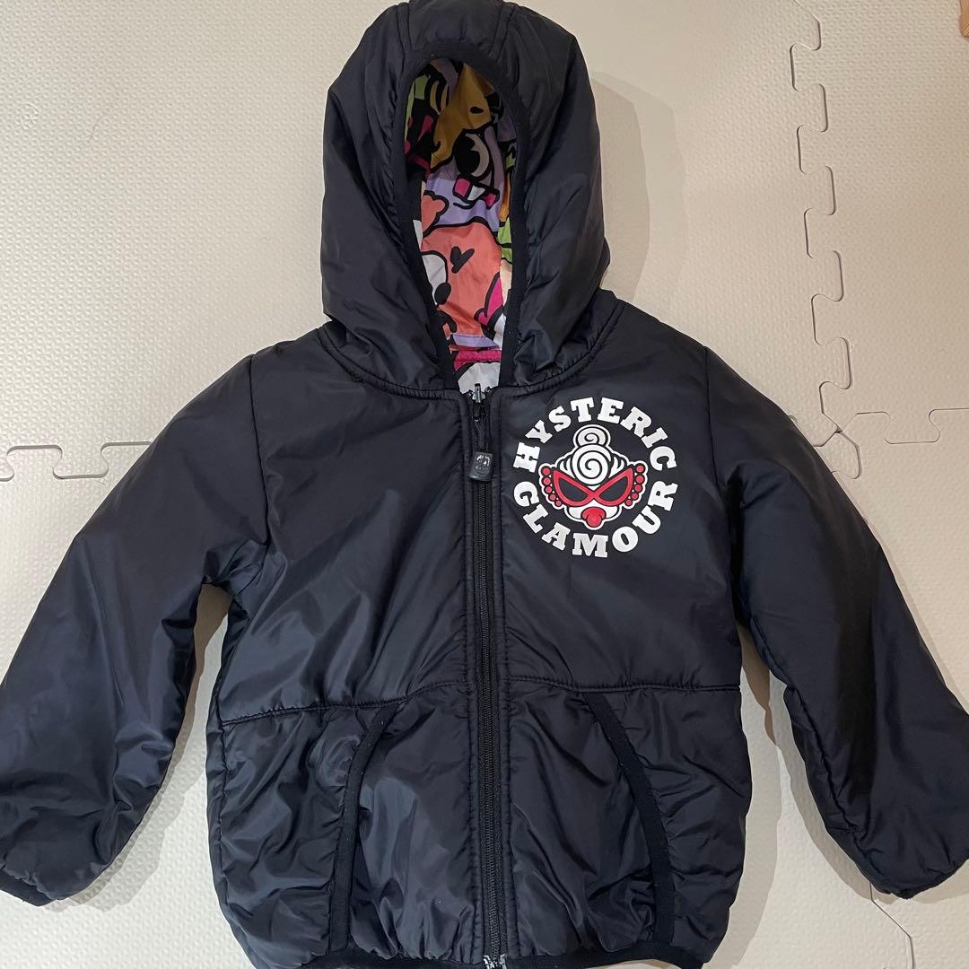 美品　ヒスミニ リバーシブル アウター90