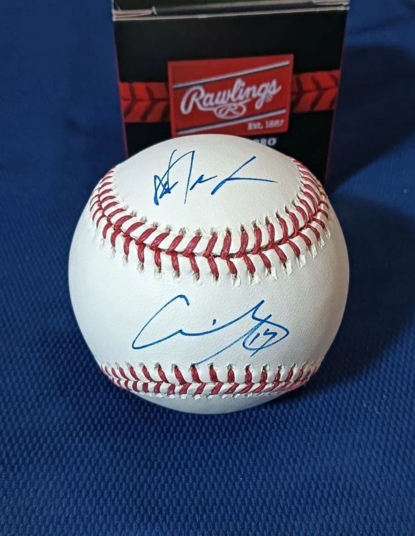 ドジャース 大谷翔平　山本由伸　直筆サインボール　MLB公式球　試合球