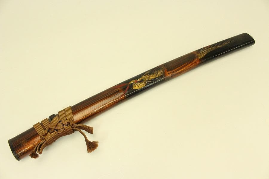 武具 模造刀 大刀 小刀 セット 鞘龍彫刻(メ1483)