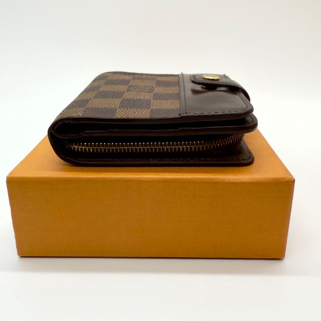 美品✨ルイヴィトン　ダミエコンパクトジップ　二つ折り財布コンパクト　ユニセックス