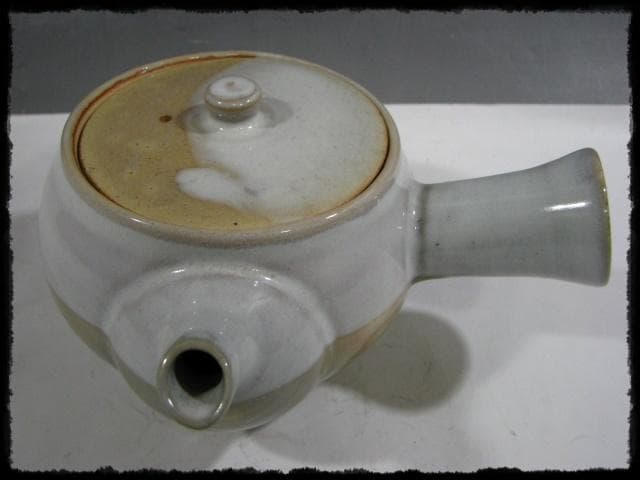 十五代 坂倉 新兵衛 萩 掛分 茶碗６客 急須 茶器揃 茶道具  hk445