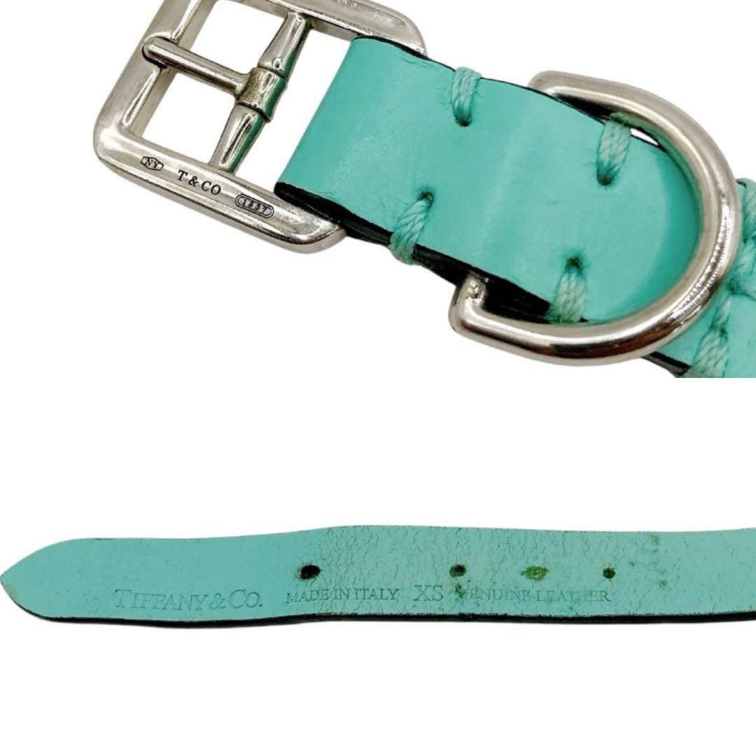 TIFFANY✨首輪　ティファニーブルー　XS 小型　ロゴプレート　付属品完備