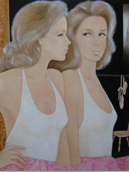 東郷たまみ、宴、希少画集画、新品額装付