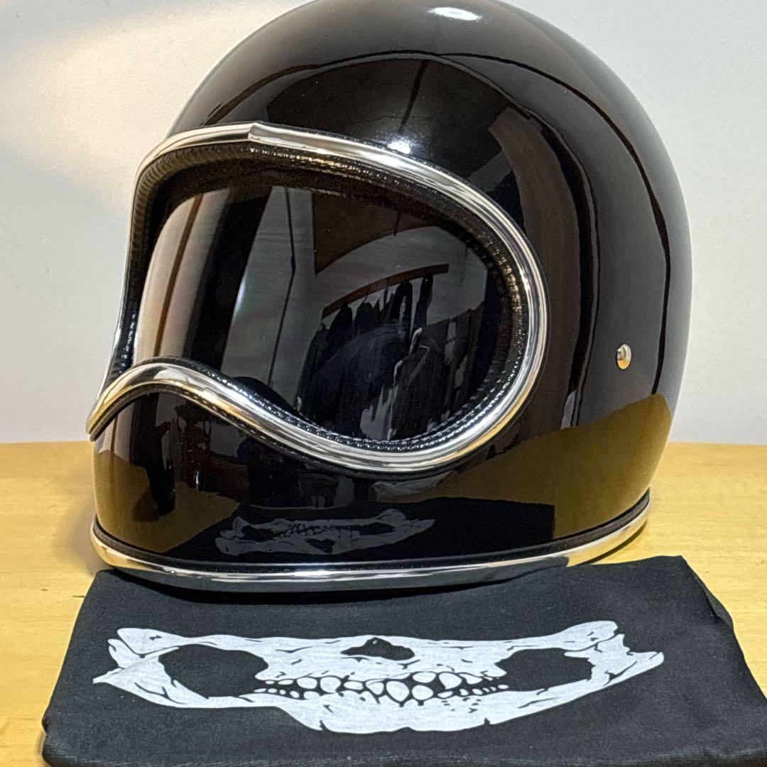 新品！スペースヘルメットXLサイズ　ブラック　ゴーグル、ケース付きnobudz風