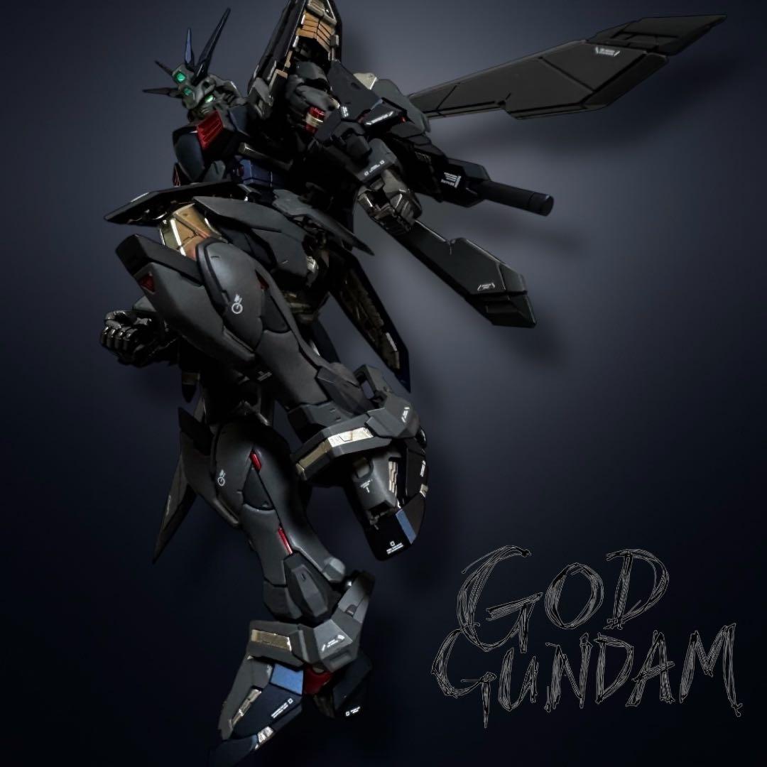 RG ゴッドガンダム 塗装済み完成品 ガンプラ BURNING GUNDAM