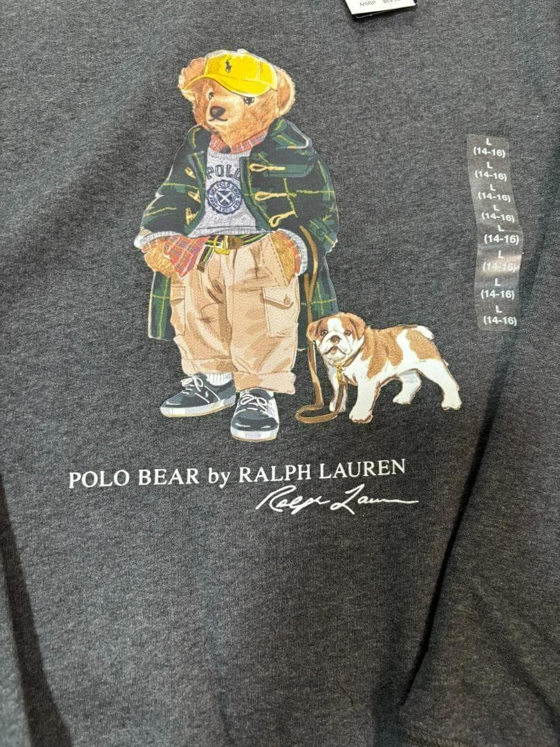 残2枚2025新作新品ラルフローレンボーイズポロベアトレーナーボーイズL160