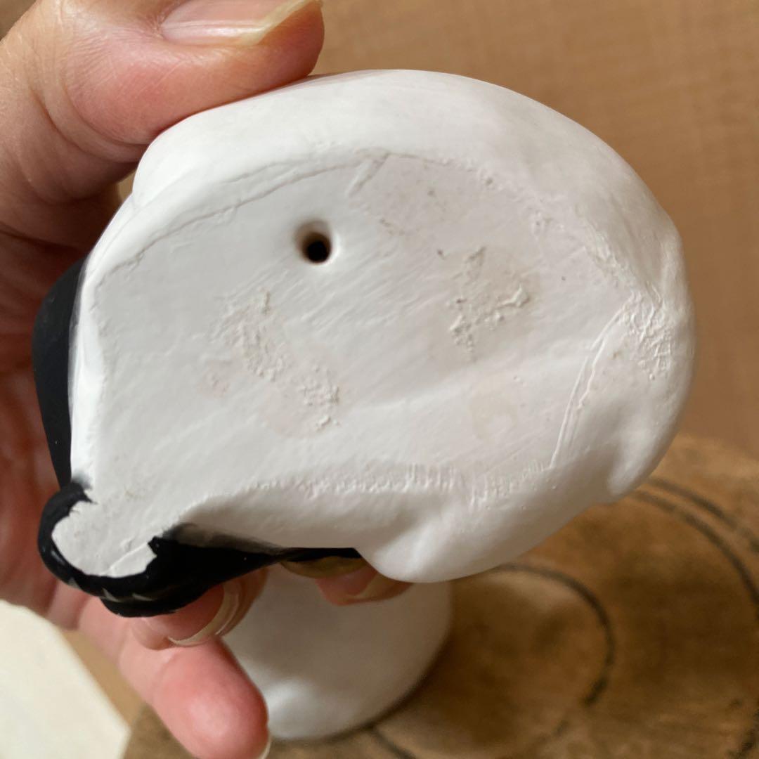 伏見人形　レア　パンダ　2体セット　犬　土人形　郷土玩具　置物