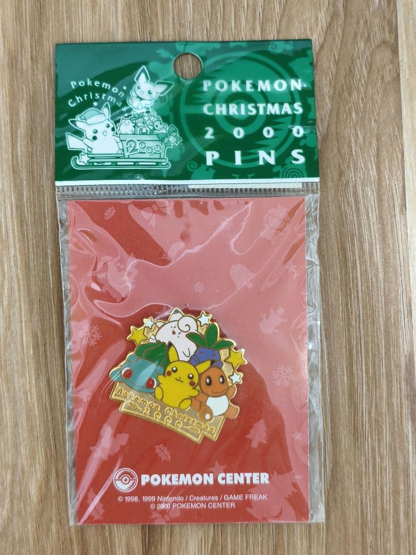 ポケモン ピンズ ぬいぐるみロゴ クリスマス 2000 ピカチュウ