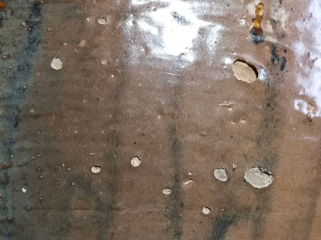 ♥古瀬戸　三耳壺　壷　４７３ｍｍ　花瓶　骨董　古玩　中国