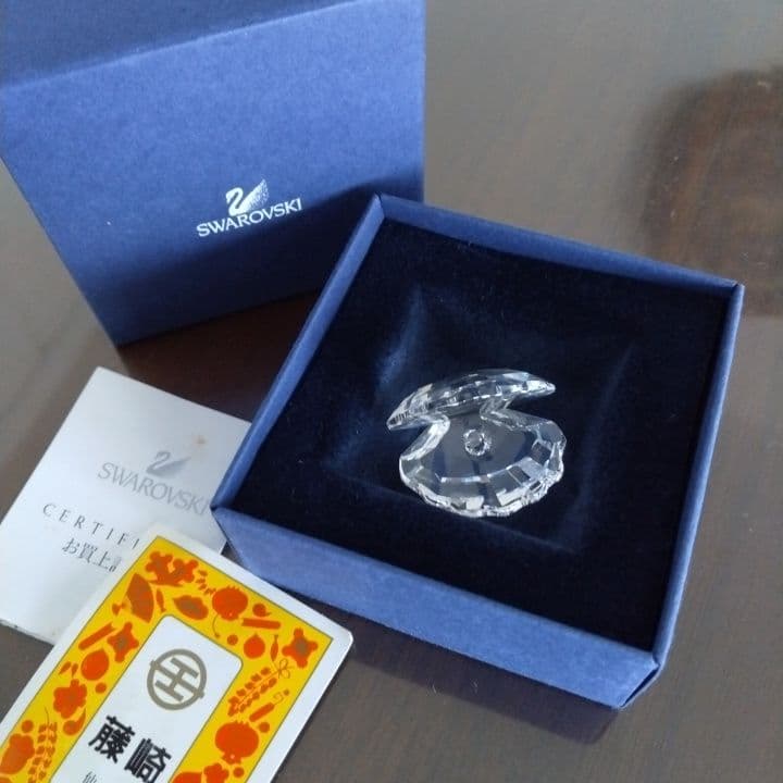 Swarovski クリスタル オープンシェル⭐︎お買い上証明書付き