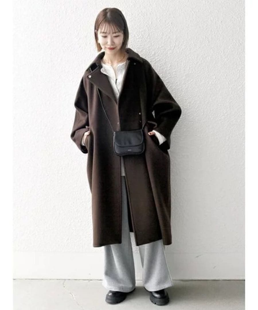 SHIPS any: バルマカーン コクーン コート 24FW