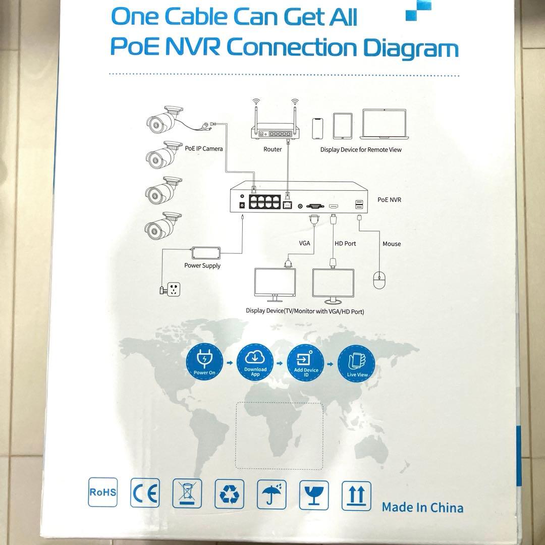 防犯カメラセット（モニタ付き） LWEST-YG220