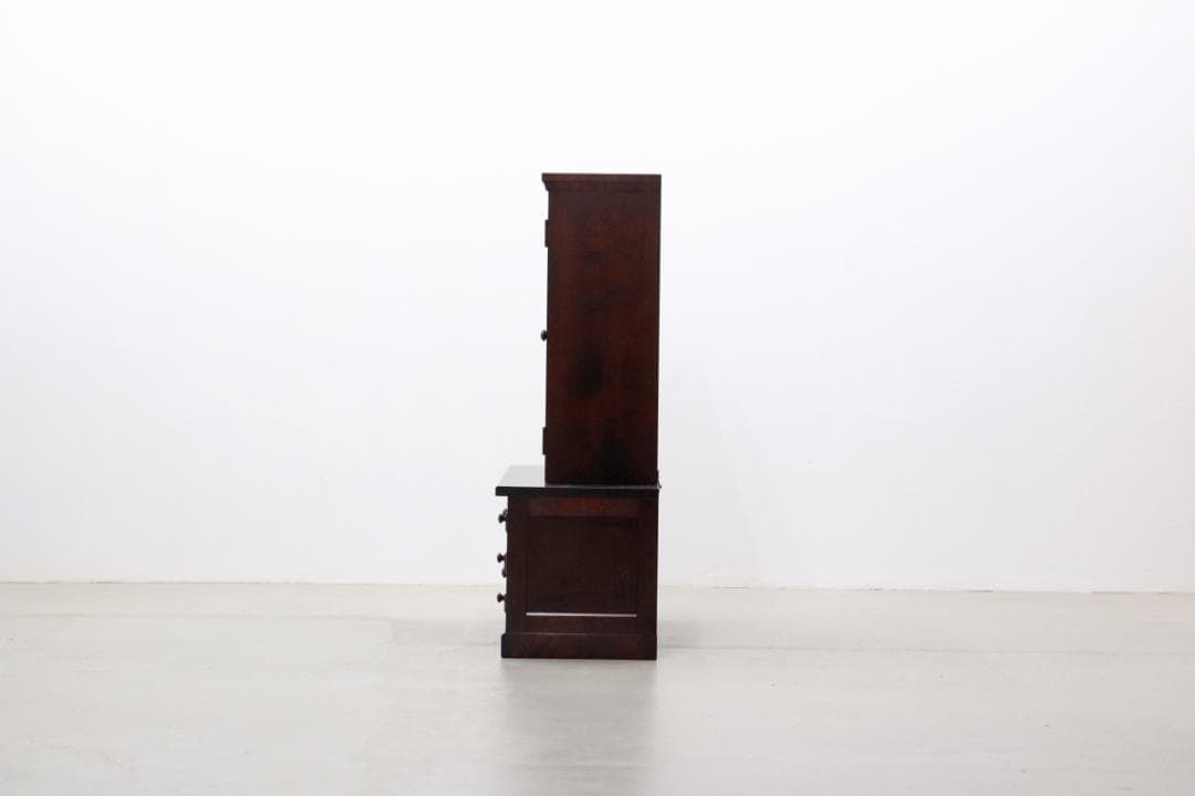 北海道民芸家具 樺材 重ね キャビネット 飾り棚 食器棚 本棚 引き出し ラック