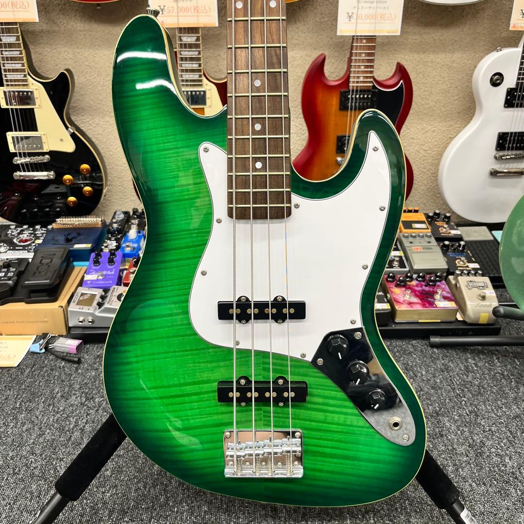 【10941】 Legend ジャズベース タイプ フレイム グリーン