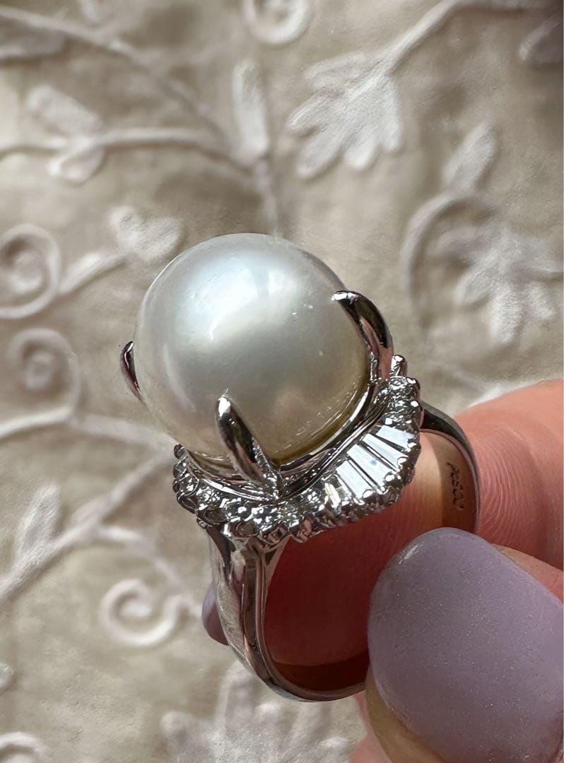 ご成約です出品取り消し前セール！白蝶真珠 プラチナ 鑑別書