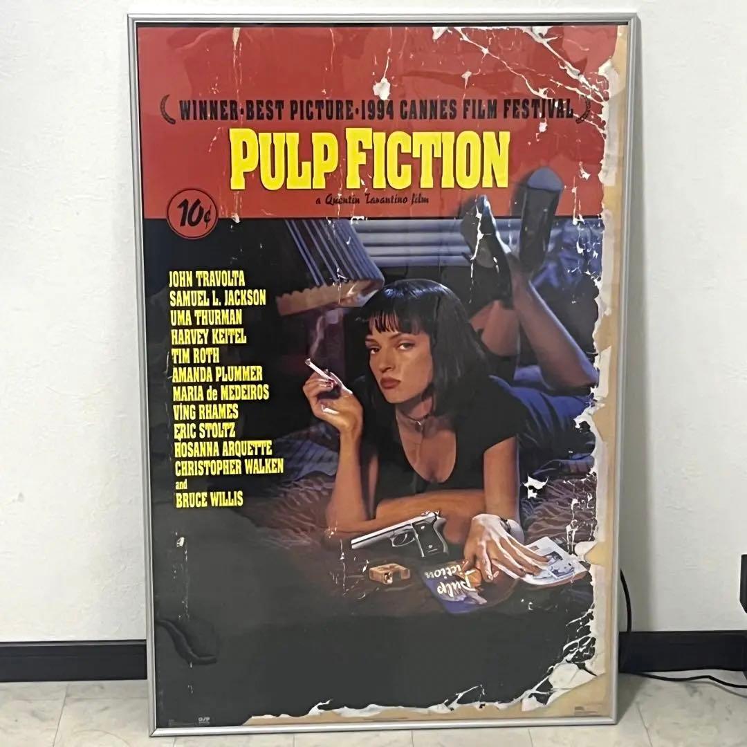 【当時物】90s PULP FICTION ORIGINAL POSTER 額付