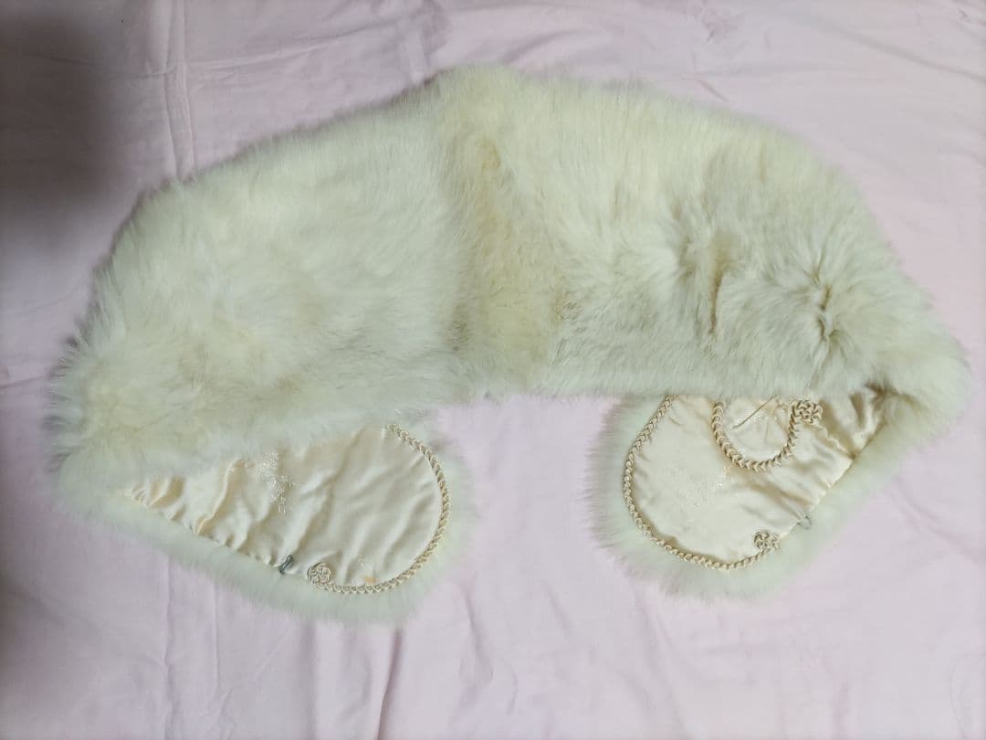 振袖セット　正絹　 白と薄紫ピンクの花柄　さが美