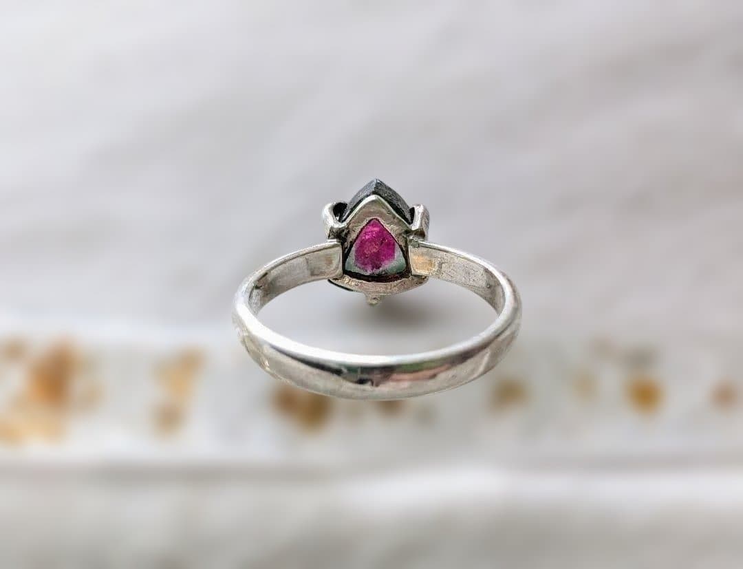 S*n様 シルバー925 ウォーターメロン トルマリン 電気石 リング