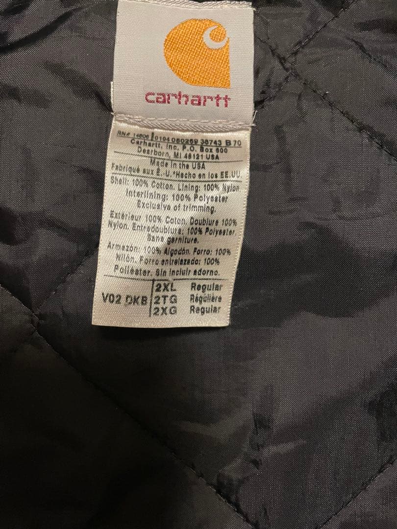 Carhartt カーハート ダックベスト USA製 2XL