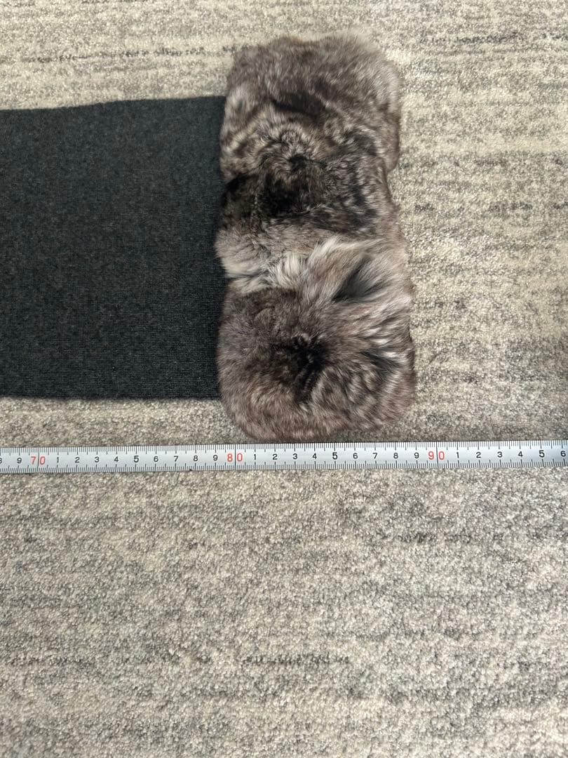 フォクシー　ファー付きカシミアマフラー