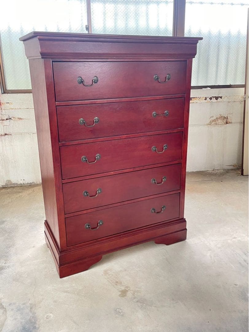 美品　英国アンティーク　輸入家具　ダークブラウン　チェスト