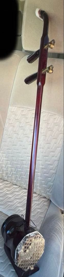 赤茶色 二胡 2本弦 八角形