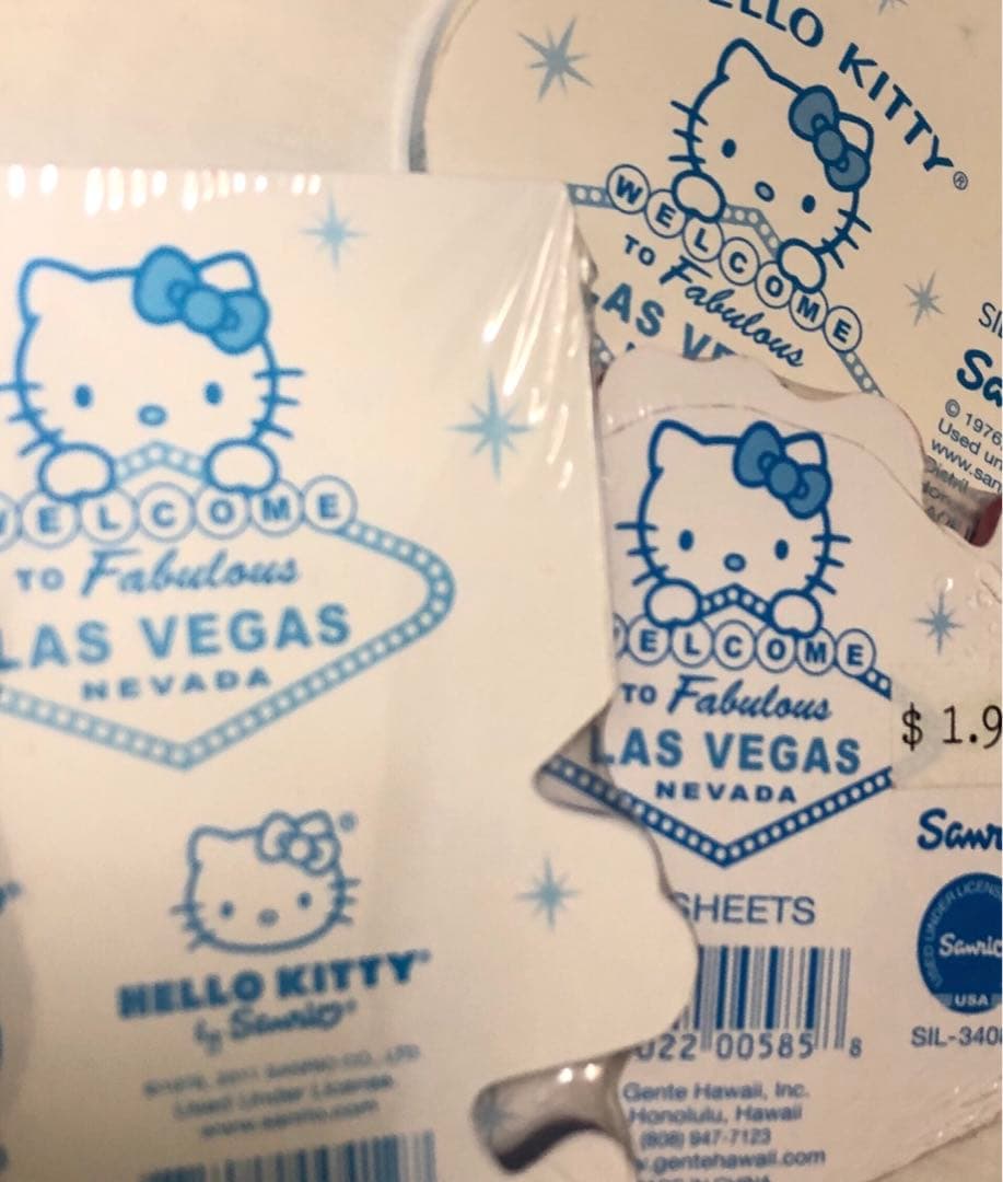 SANRIOレトロ　キティ ラスベガス 【新品】付箋3点セット　海外