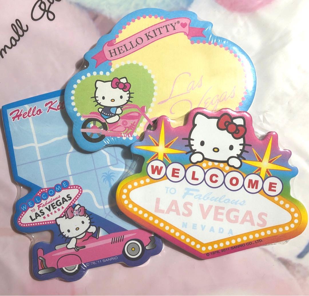 SANRIOレトロ　キティ ラスベガス 【新品】付箋3点セット　海外