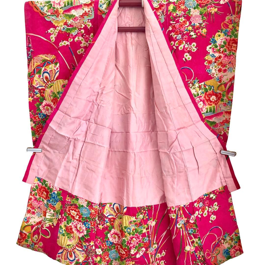 アンティーク3歳 女の子 子供着物 七五三 アンティーク着物 NO2