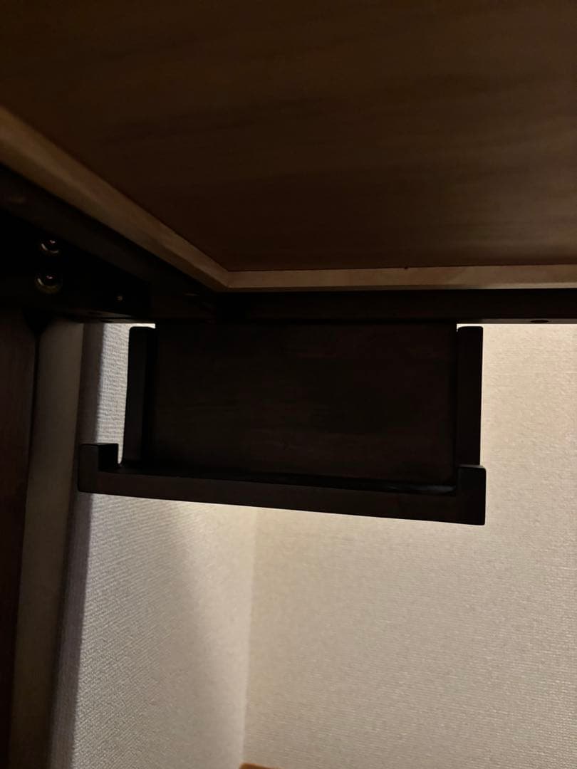 【4月末まで】奥行が選べるパソコンデスク　ダークブラウン　奥行き50 幅100