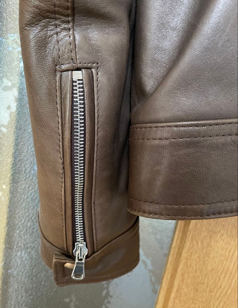 サイズ50　EMMETI ANDREA ダークブラウン ライダース