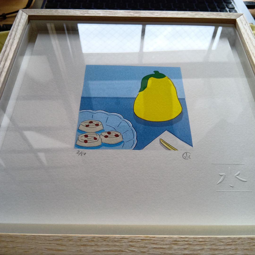 安西水丸氏のリトグラフ