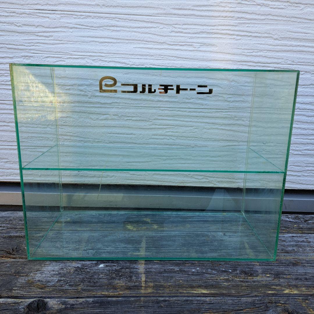 昭和レトロ　コルチトーン　アクリルケース　陳列棚　上下2段仕切り有　什器　当時物