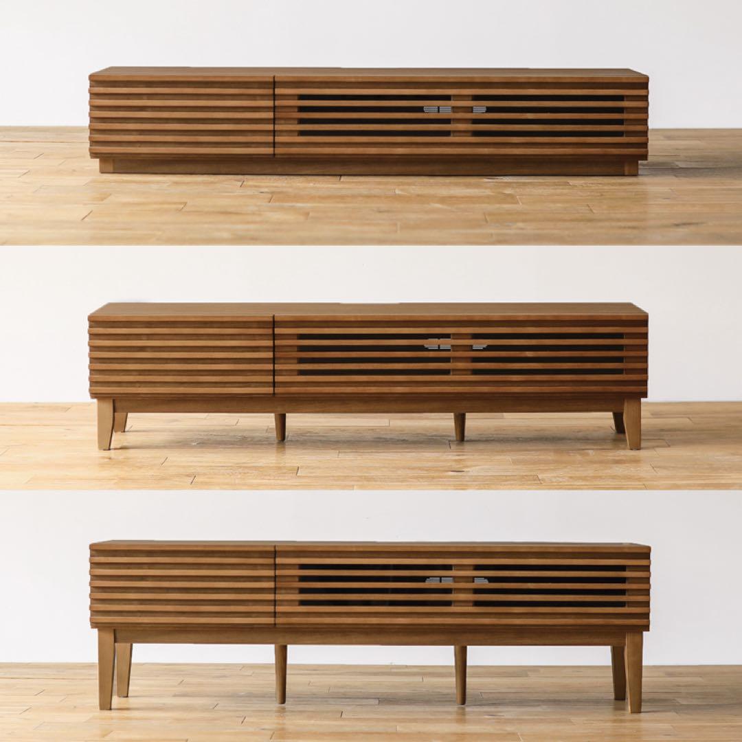 リセノテレビボード150センチ　ミドルブラウン