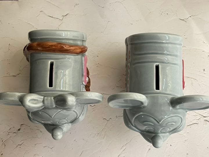 東京ディズニーランド　トゥーンタウン　ミッキー＆ミニーの家　ポスト　貯金箱置物