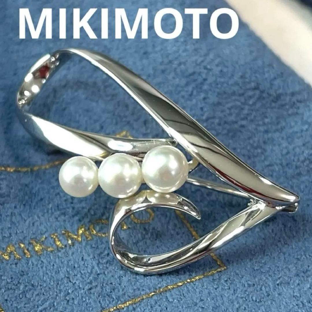 お*ん様 ミキモト　ブローチ　あこや真珠　本真珠　パールブローチ　入学式　卒業式