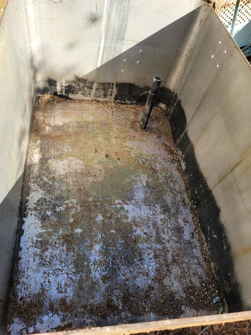 大型ステンレス水槽 排水口付き