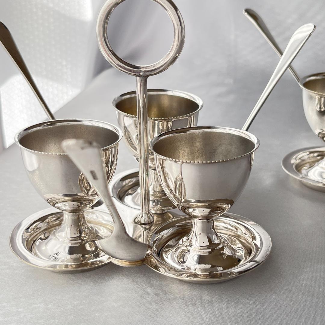 【英国】エッグクルーゼ 2個組 エッグカップ / スタンド / スプーン