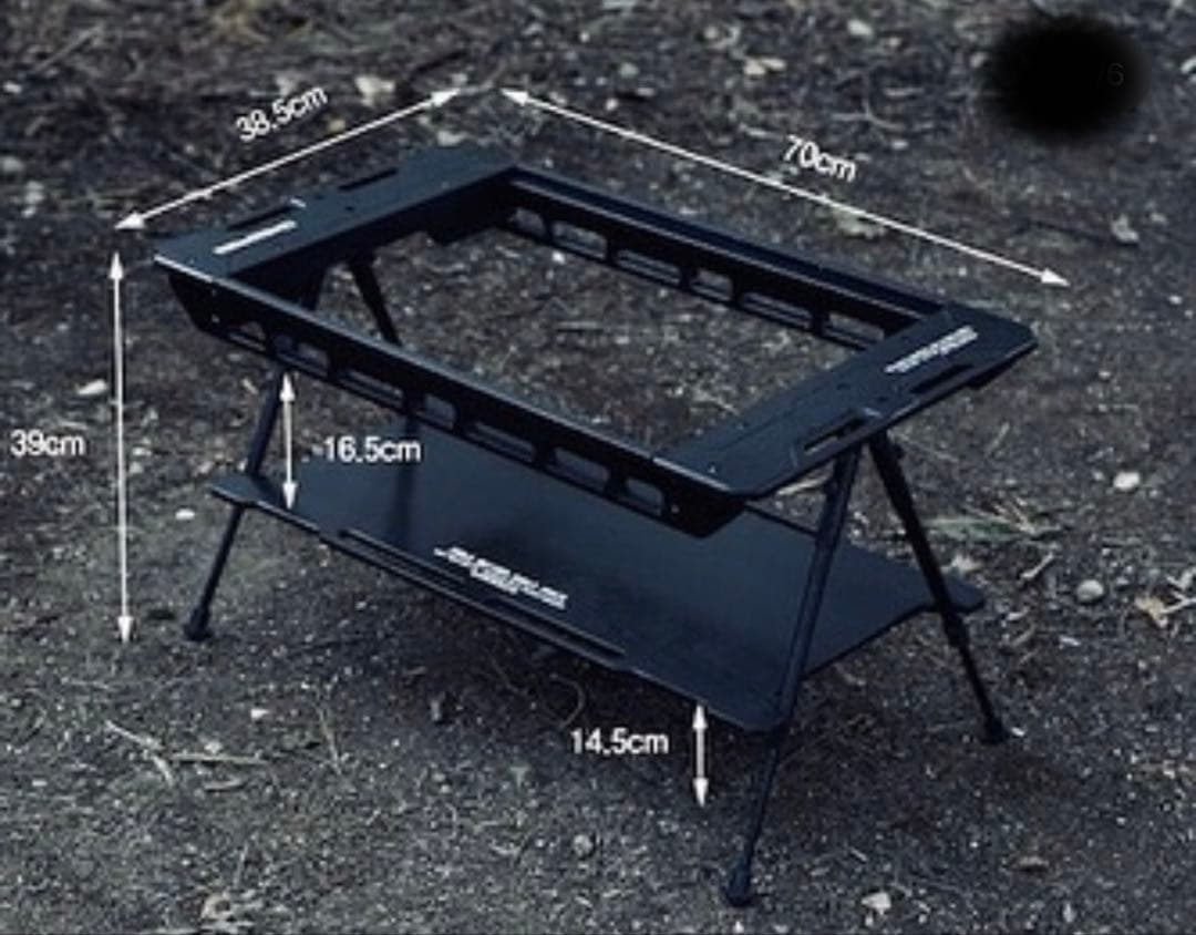 値下げ中！　on u life テーブル 黒 収納ケース付き