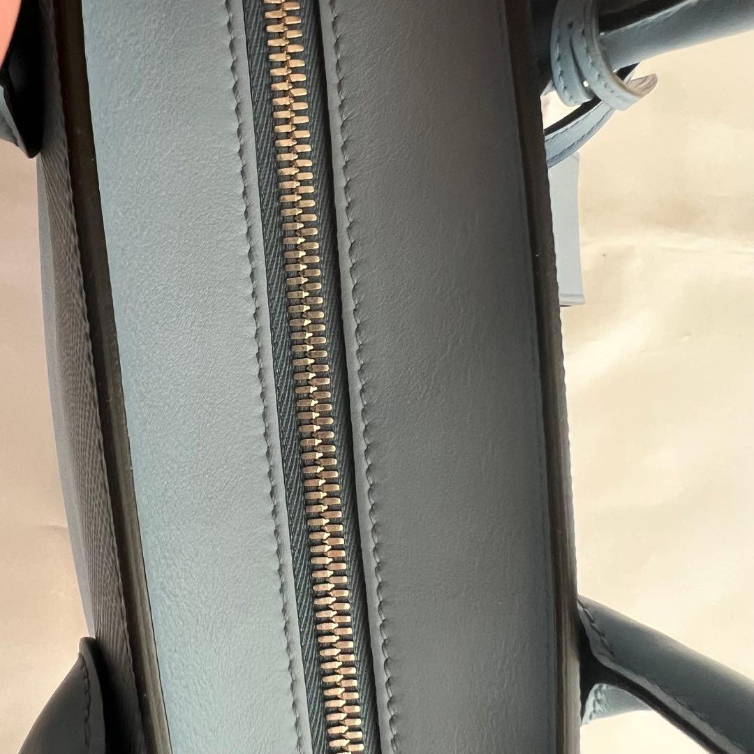 (ゆこ)PRADA ライトブルー ハンドバッグ ショルダーストラップ付き