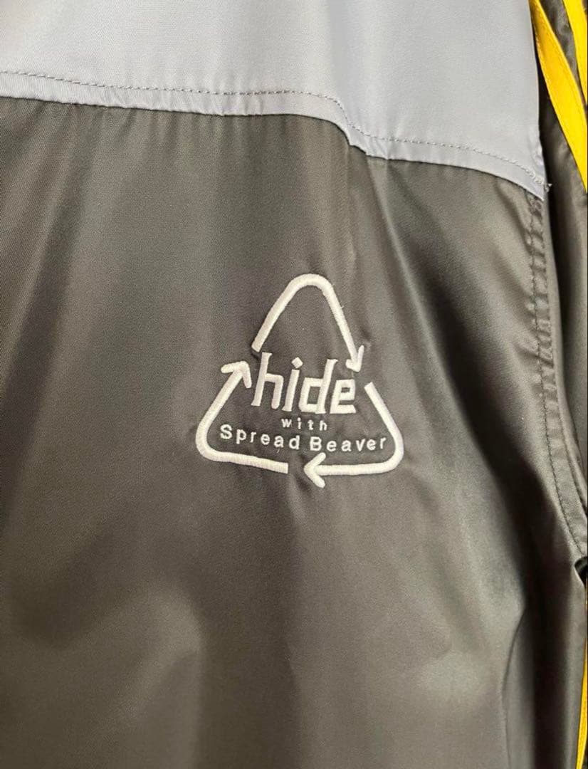 hideラインパーカー ブラック、イエロー　hide刺繍 正規品