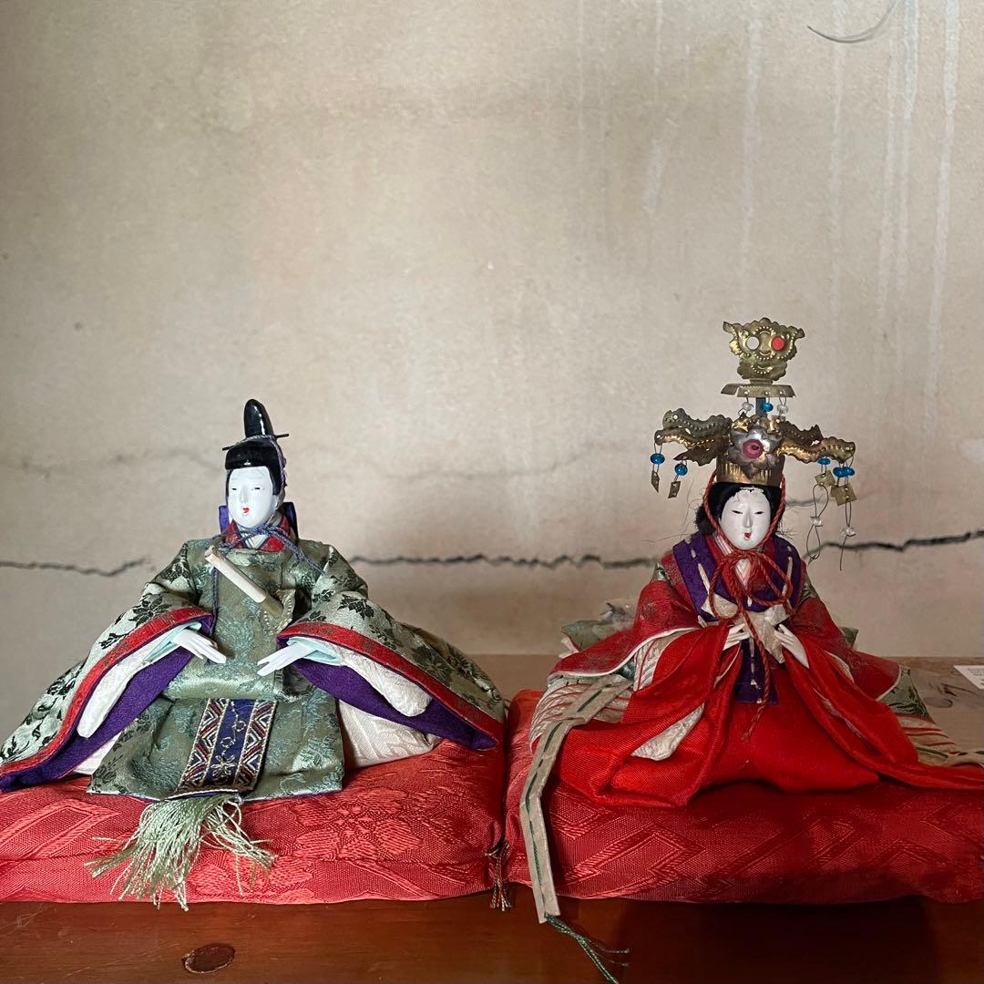 雛人形 お雛様 ひな祭り 男雛 女雛 戦前 24.4.6−4