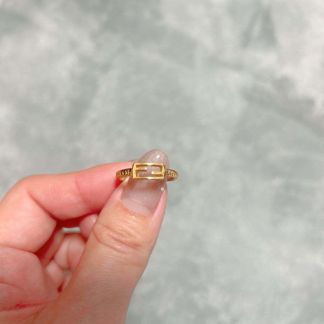 FENDI♡バケットリング ゴールド