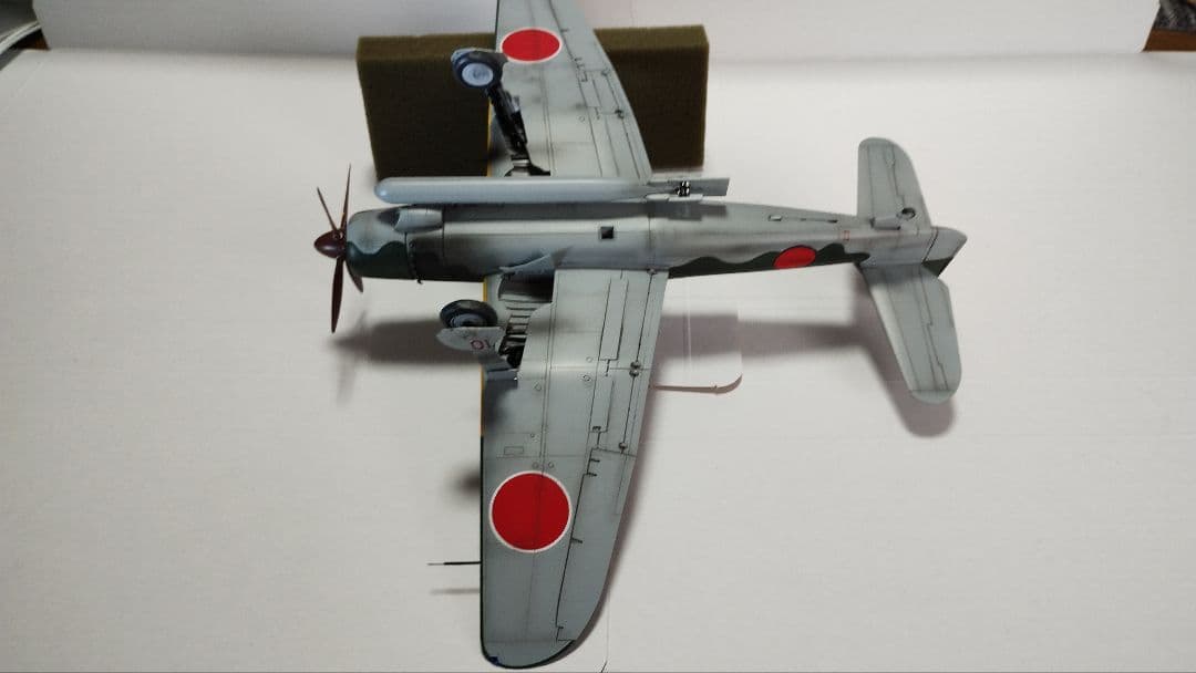 プラモデル完成機　1/48　艦上攻撃機「流星改」