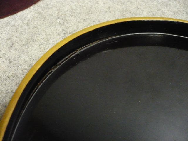 蒔絵 たけのこ掘り 半月盆 5枚 [B31441]