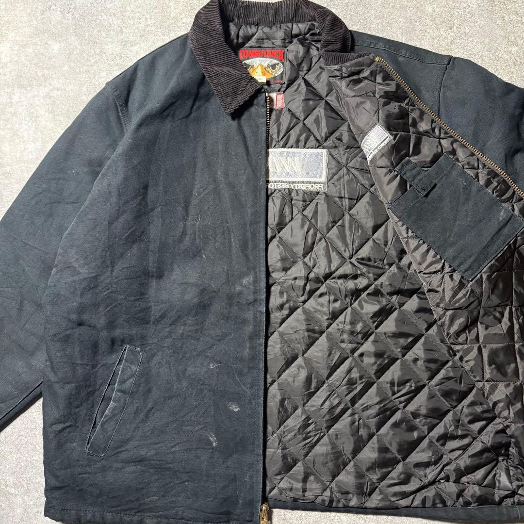 TOUGH DUCK タフダック 襟コーズ ダックジャケット XL ブラック