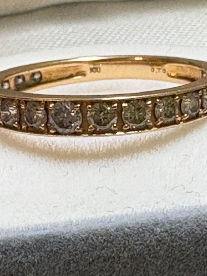 k18 エタニティリング0.7ct