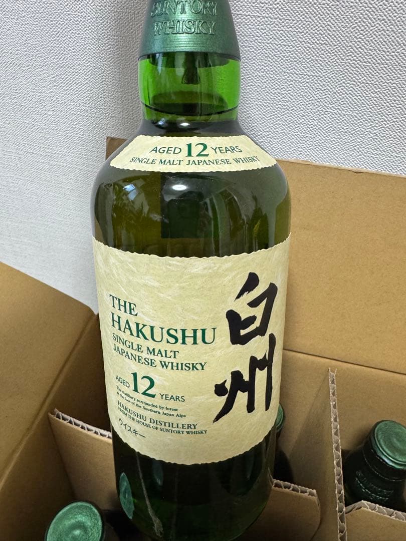 白州12 HAKUSHU 12年 シングルモルトウイスキー 700ml 12本入