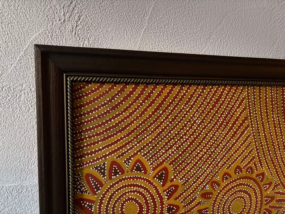 アボリジニアアート フレーム付き