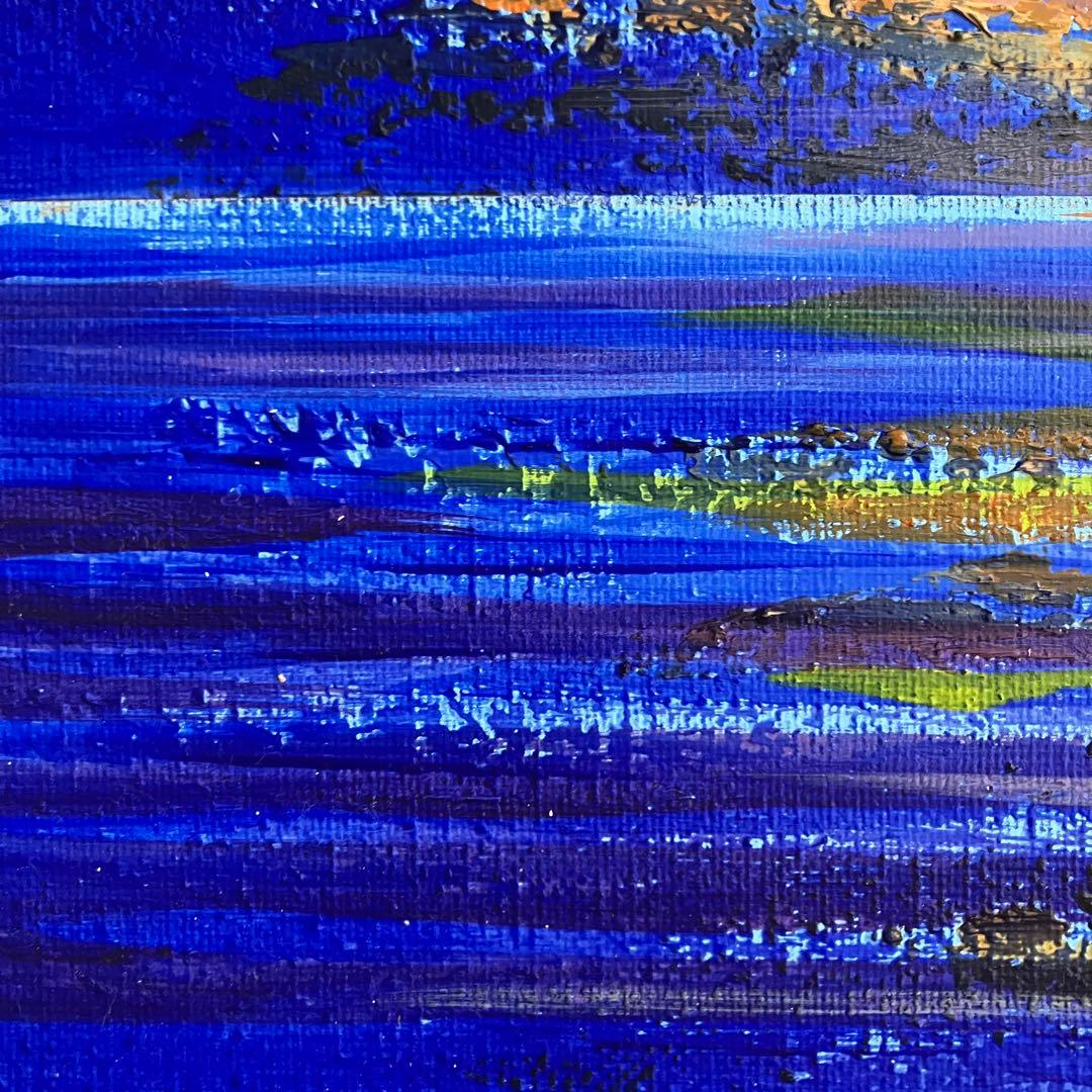 sunset＊4号キャンバス　絵画　原画　風景画　海　ハワイ　沖縄　夕日